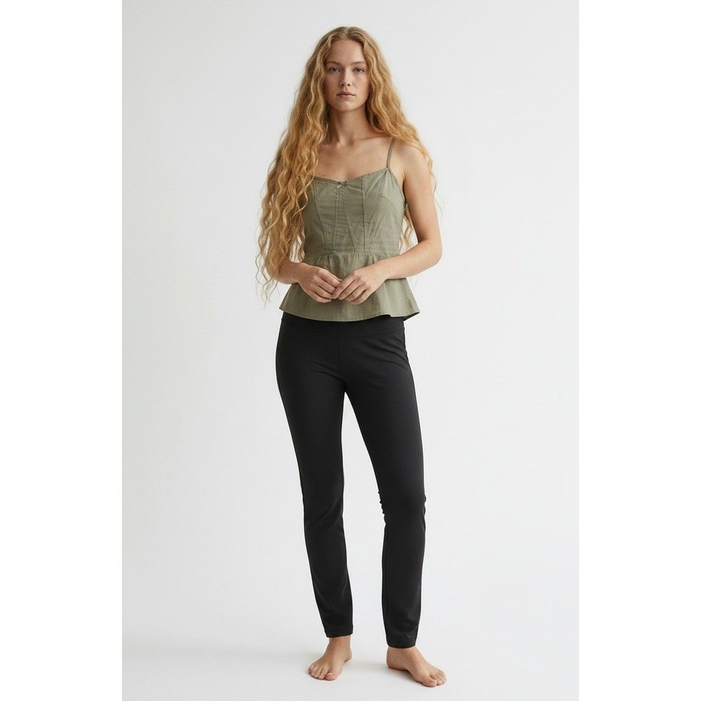 Panache Olive‎ Green Cotton Blend Underwire Camisole Built-In Bra 40B Tank Top
